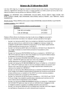 Séance du 22 décembre 2025